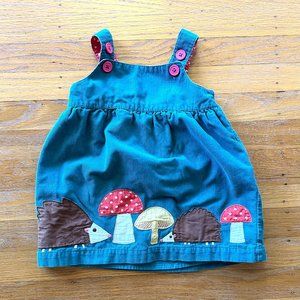 Mini Boden Hedgehog Cord Pinnie Size 12-18M
